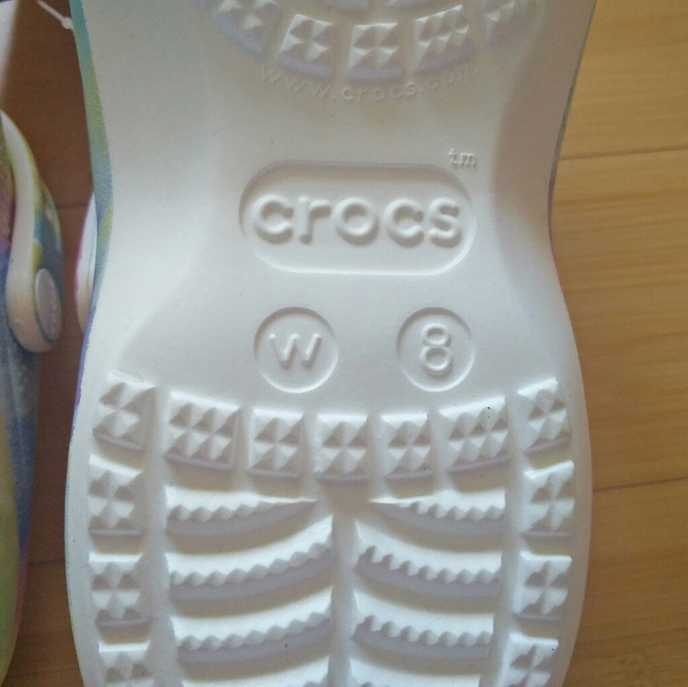 -NEW- Crocs Classic Platform Clogs Tie Dye 8 - Picture 15 of 15